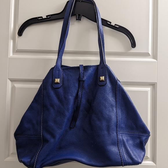 STELLA & DOT Cobalt Blue Paris Market Tote Bag - Picture 7 of 7